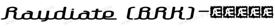 Raydiate (BRK)字体转换
